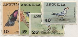 ANGUILLA 1968 Sc 36-9  Mint NH set of four, VF, cv $4.90  - Birds