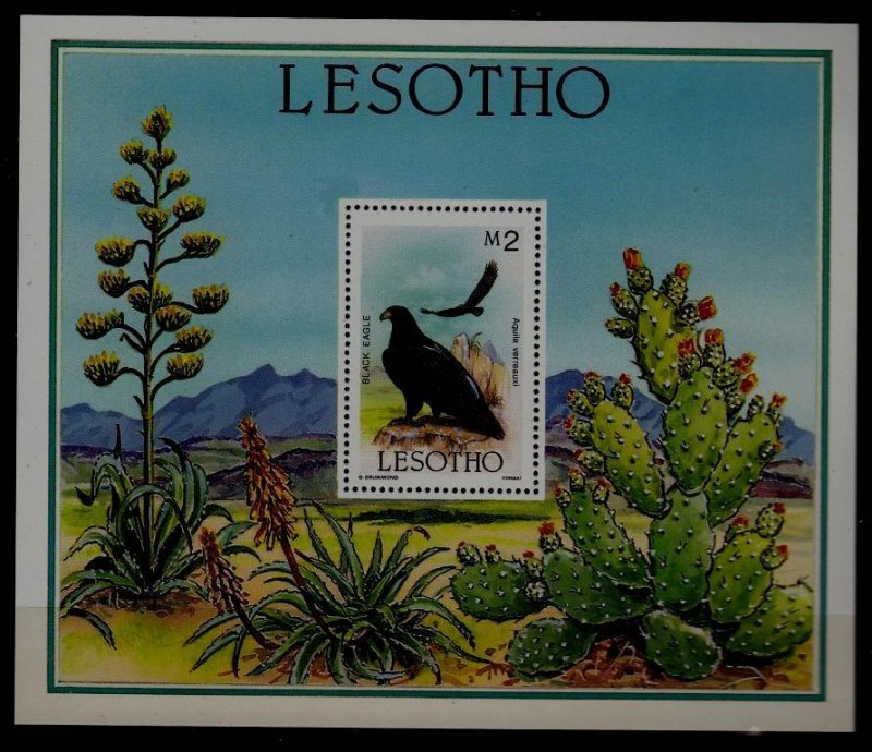 Lesotho 520 MNH s/s Birds/Eagle SCV11