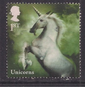 GB 2009 QE2 1st Class  Mythical Creatures 'Unicorn' used SG 2945 ( 1353 )