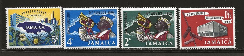 JAMAICA SC# 181-84   VF/MNH