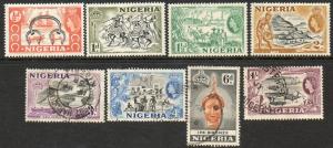 Nigeria  Scott  80-87  Used/Mint  Short set