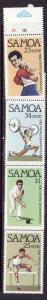 Samoa-Sc#579-82-Unused NH set-Sports-Commonwealth Games-1982-