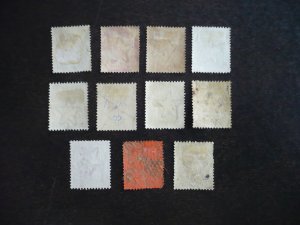 Stamps - India - Scott# 36-38a,40-46 - Used Part Set of 11 Stamps