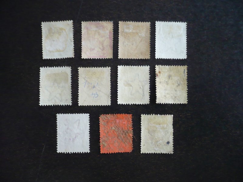 Stamps - India - Scott# 36-38a,40-46 - Used Part Set of 11 Stamps