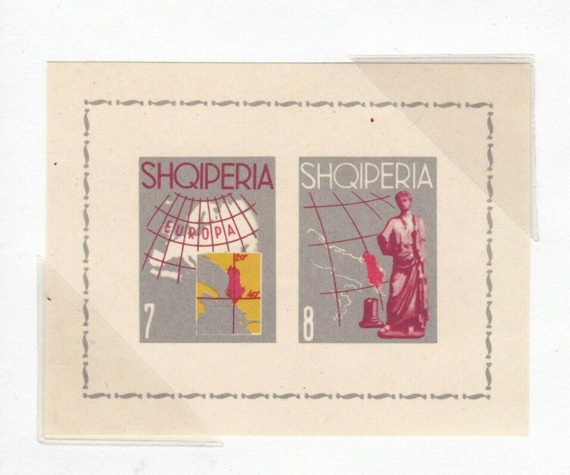 Albania Souvenir Sheet #633, MNH OG, XF,  CV $40.00