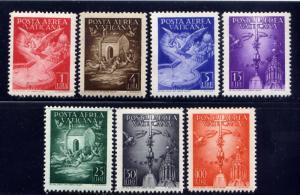 VATICAN Sc#C9-15 1947 Air Post MNH