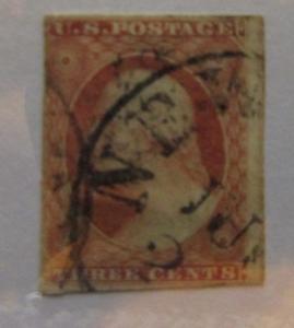 United States of America SC #11a  TYPE II  used stamp