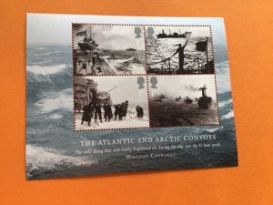 British Atlantic & Artic Convoys Churchill  mint never hinged stamps sheet 58316