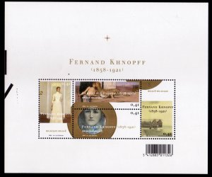 BELGIUM - 2004 FERNAND KHNOPFF - MIN. SHEET MINT NH