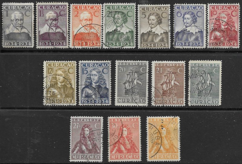 Netherland Antilles 110-124    1934  15 of 17 fine used