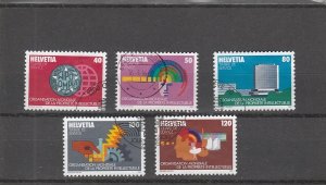 Switzerland  Scott#  11O1-11O5  Used  (1982-5 World Intellectual Property Org)