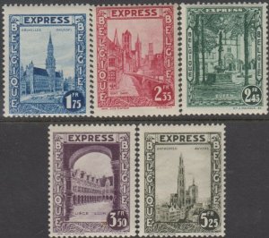 Belgium  Express Post Scott E1-5  MNH  Value $ 125.00