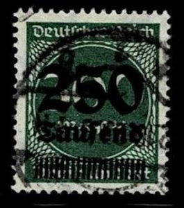 Germany 1923,Sc.#257 used, examined by Infla-Berlin,  cv. € 22
