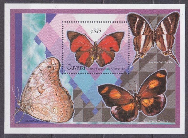 1994 Guyana 4747/B423 Butterflies 6,50 €