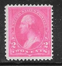 US# 248 2c Washington,Pink, type I (MH)  CV. $30.00