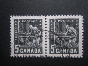 Canada #373 Pair Mining Nice stamps {ca294}