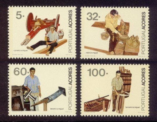 Azores Sc# 391-4 MNH Professions