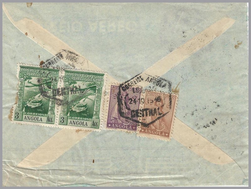 Angola (Portugal) - 1946 CERES Cover - Angola Coaling Company Ltd. - Mixed fkg