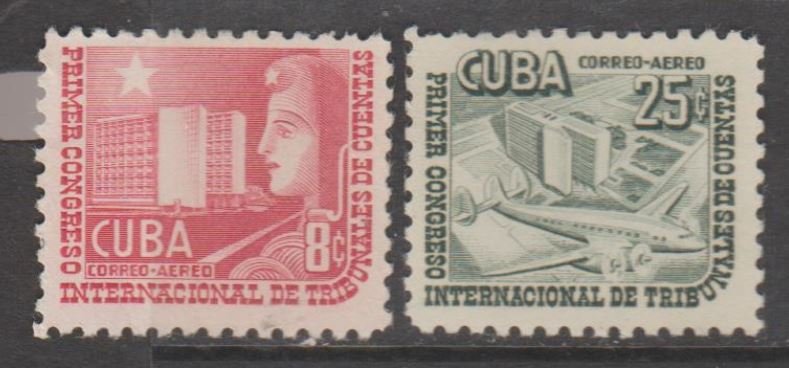 U.S. Scott #C90-C91 Airmail - Cuba Possession Stamp - Mint Set