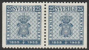 Sweden #476 pair F-VF Mint NH ** Postage Stamp Centenary