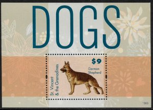 St Vincent #3842 MNH S/Sheet - Dogs