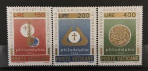 Vatican City 1976, #592-94, MNH.