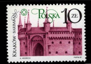 Poland Scott 2809 MNH** 1987 Krakow restoration stamp