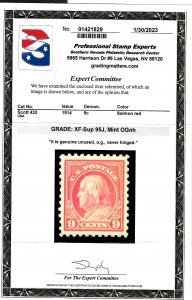 432 Mint,OG,NH... PSE graded XF-Superb Jumbo 95J.. SMQ $1,150.00.. Only 8 higher