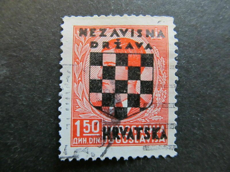 1941 A4P25F199 Croatia Optd 1.50d Used-