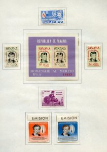 SELECTION OF ELEANOR ROOSEVELT STAMPS & SOUVENIR SHEETS  MINT NEVER HINGED