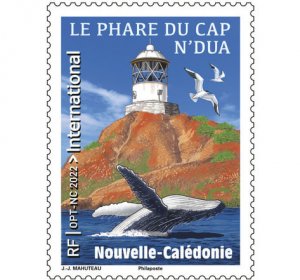 2022 New Caledonia Cap N'Dua Lighthouse/ Whale (Scott 1286) MNH
