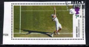 GB 2013 QE2 1st Andy Murray Wimbledon Serving Ex M/S 3511 ( G1084 )