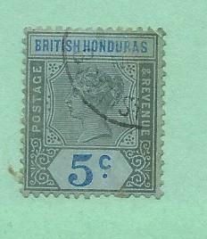 British Honduras #52  Queen Victoria  (MH)  CV $3.00