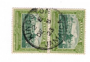 Jamaica #75 Pair Used - Stamp CAT VALUE $4.40