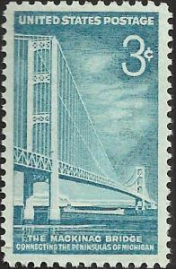 # 1109 MINT NEVER HINGED MACKINAC BRIDGE