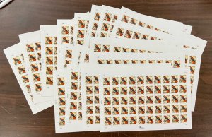 3031 Kestrel 1 cent MNH sheet of 50 small & large Selvage Lot of 21 issued 1999