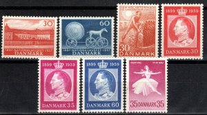 Denmark #363-9 F-VF Unused CV $3.80  (X2635)