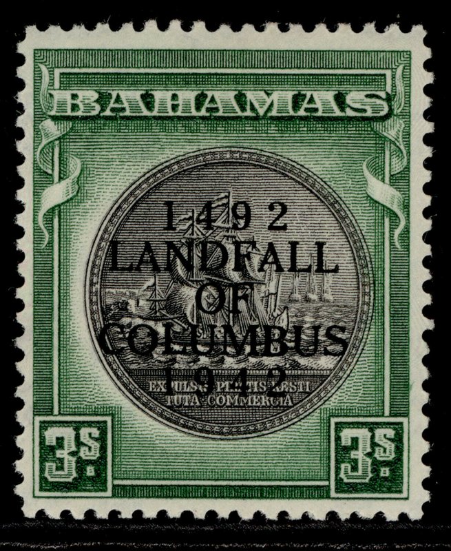 BAHAMAS GVI SG173a, 3s brownish black & green, LH MINT. Cat £55.