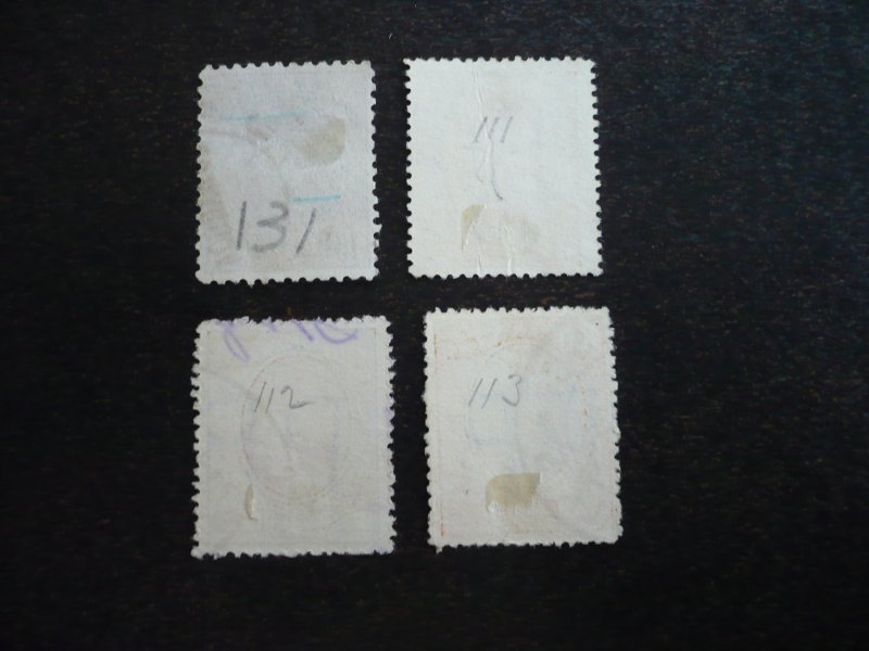 Stamps - Romania - Scott# 139,143,144,146 - Used Part Set of 4 Stamps