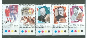 Malta #1322-1326 Mint (NH) Single (Complete Set)