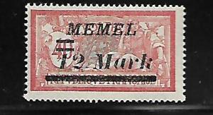 MEMEL 84 MINT HING 1922 ISSUE