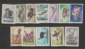 ROMANIA #1082-93 MINT NEVER HINGED COMPLETE IMPERF