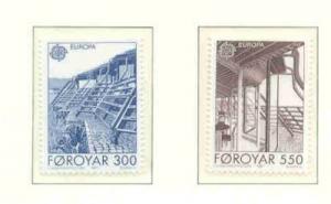 Faroe Islands Sc 156-7 1987 Europa stamp set mint NH