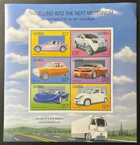 Gambia 2000 #2332 S/S, Automobiles, MNH(note).
