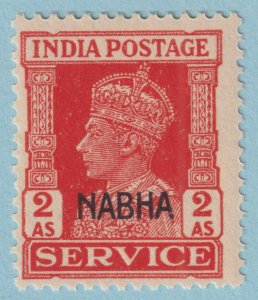 INDIA - NABHA STATE O46 OFFICIAL  MINT NEVER HINGED OG ** VERY FINE! - GRP