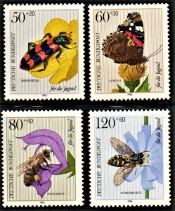 STAMP STATION PERTH - Germany #B616-B619 Insects Set MNH