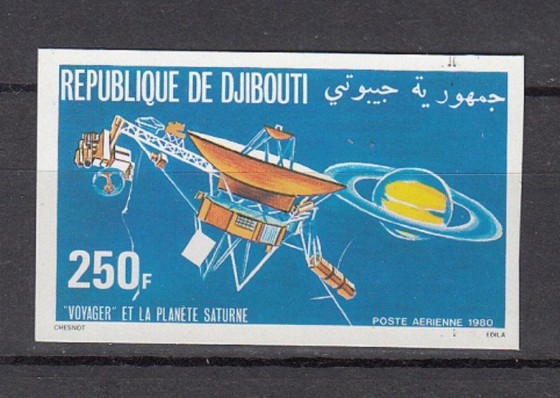 DJIBOUTI SC# C140 VOYAGER PASSING SATURN MNH - IMPERF