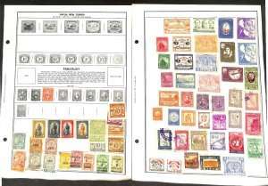 Paraguay Stamp Collection on 20 Harris Pages, 1870-1978 (BG)