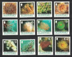 Alderney Corals and Anemones 12v SG#A288=307