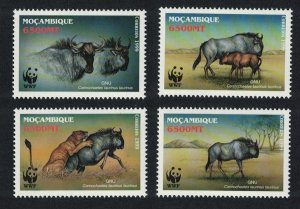 Mozambique WWF Blue Wildebeest 4v 2000 MNH SC#1377 a-d SG#1542-1545 MI#1757-1760